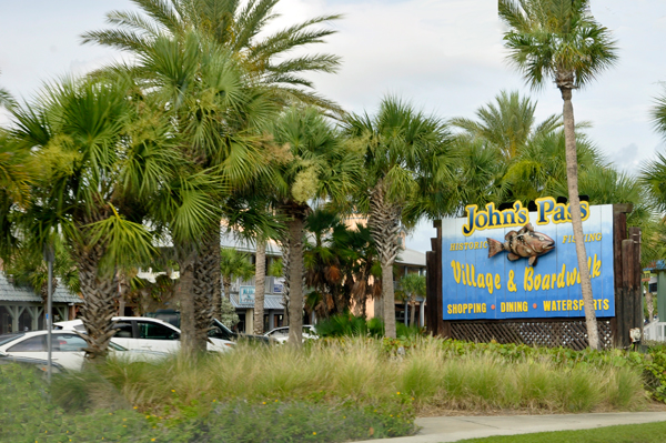 sign: John's Pass in Madeira Beach, Florida